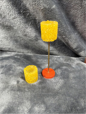 VINTAGE 1970'S DOLLHOUSE MINIATURE LIGHT SPAGHETTI YELLOW SHADE RARE Read